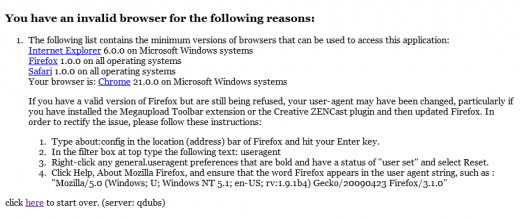 Penn's stupid "invalid browser" message