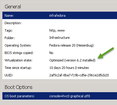 XenServer tools installed on Fedora 20