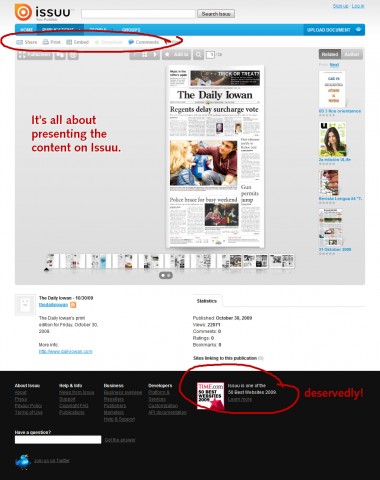Viewing a document on Issuu Viewing a document on Issuu