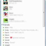 Compact view in Windows Live Messenger Wave 4
