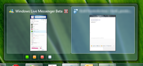 Windows 7 taskbar integration for WLM Wave 4