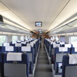 Second class seats on Chinese high speed rail